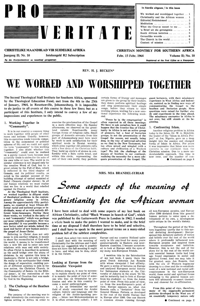 Pro Veritate Volume 2  Number 10 February 1964