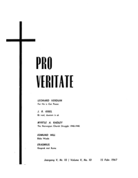 Pro Veritate Volume 5  Number 10 February 1967