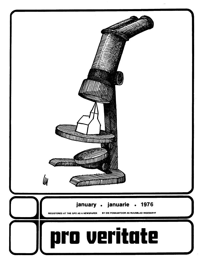 Pro Veritate Volume 14 Number 8 January 1976