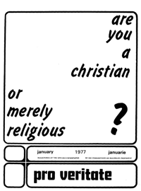 Pro Veritate Volume 15 Number 9 January 1977