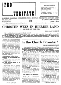Pro Veritate Volume 5  Number 3 July 1966