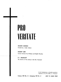 Pro Veritate Volume 8  Number 3 July 1969