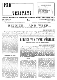 Pro Veritate Volume 5  Number 2 June 1966