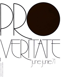 Pro Veritate Volume 10  Number 2 June 1971