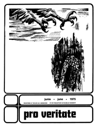 Pro Veritate Volume 14  Number 2 June 1975