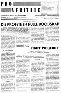 Pro Veritate Volume 2  Number 11 March 1964