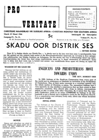 Pro Veritate Volume 4  Number 11 March 1966