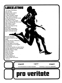 Pro Veritate Volume 15  Number 11 March 1977