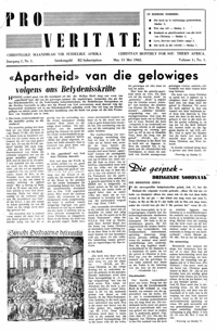 Pro Veritate Volume 03  Number 12 April 1965
