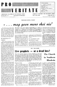 Pro Veritate Volume 3  Number 1 May 1964
