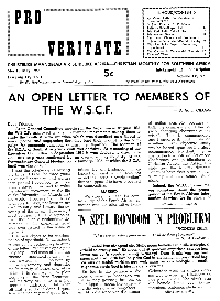 Pro Veritate Volume 4  Number 1 May 1965