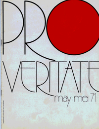 Pro Veritate Volume 9 Number 1 May 1970