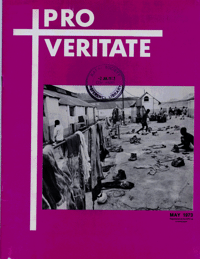 Pro Veritate Volume 12 Number 1 May 1973