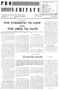 Pro Veritate Volume 2  Number 7 November 1963