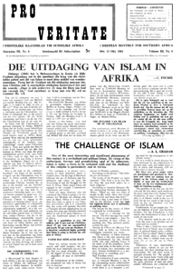 Pro Veritate Volume 3  Number 6 October 1964