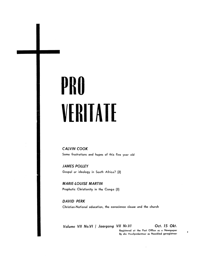 Pro Veritate Volume 7  Number 6 October 1968