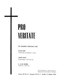Pro Veritate Volume 8  Number 6 October 1969