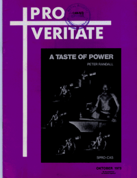 Pro Veritate Volume 12  Number 6 October 1973