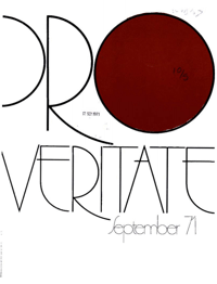 Pro Veritate Volume 10 Number 5 September 1971