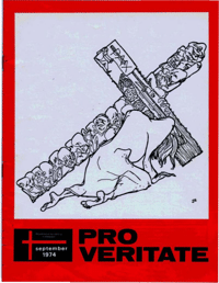 Pro Veritate Volume 13  Number 5 September 1974