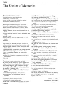 The shelter of memories (a poem)