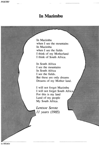 In Mazimbu (a poem)