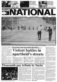 SASPU National  Volume 6 No 1, March 1985