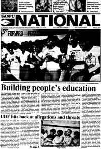 SASPU National  Volume 5 No 6, October 1984