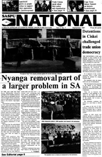 SASPU National Volume 2 No 7, September 1981