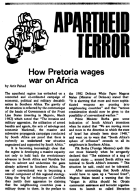 Apartheid terror: how Pretoria wages war on Africa