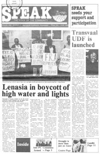 Speak: the voice of the community Volume 1 No 4 June 1983