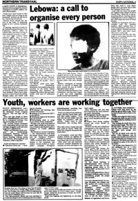 Youth, workers are working together