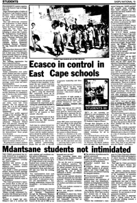 Etrasco in control in East Cape schools