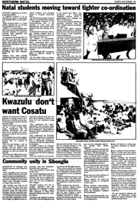 Natal students moving towards tighter co-ordination