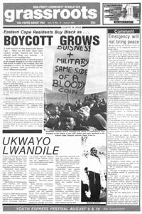Grassroots Volume 6 Number 6 August 1985
