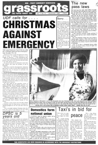 Grassroots Volume 7 Number 9 December 1986
