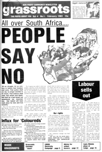 Grassroots Volume 4 Number 1 February 1983
