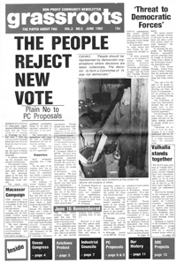 Grassroots Volume 3 Number 5 June  1982
