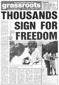 Grassroots Volume 5 Number 2 March 1984