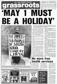 Grassroots Volume 7 Number 3 May 1986