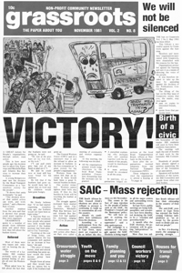 Grassroots Volume 2 Number 8 November 1981