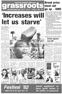 Grassroots Volume 3 Number 8 October 1982