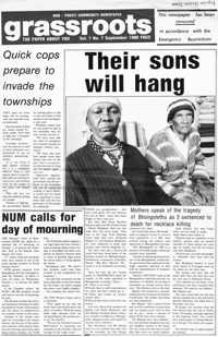 Grassroots Volume 7 number 7 September 1986