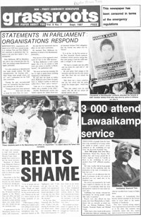 Grassroots Volume 8 number 7 September 1987