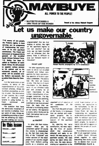 Mayibuye Number 8 1984 Year of the Women