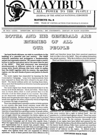 Mayibuye Number 8 1988 Year of United Action 