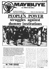 Mayibuye Number 9 1984 Year of the Women