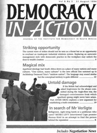 Democracy in Action Volume 8 Number 5 August 1994