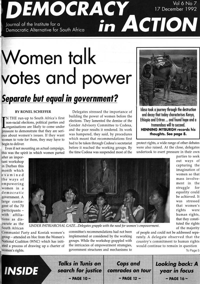 Democracy in Action Volume 6 Number 7 December 1992