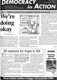 Democracy in Action Volume 7 Number 7 December 1993